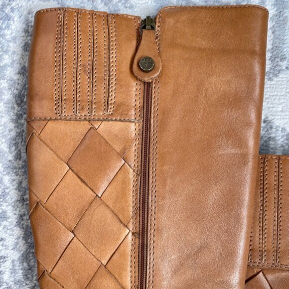 Fabianelli Tan Woven Leather Lined Boots - Picture 5 of 8